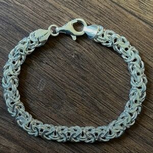 Sterling Silver 925 Chain Bracelet 7,5" .New,no tag,from Macys.